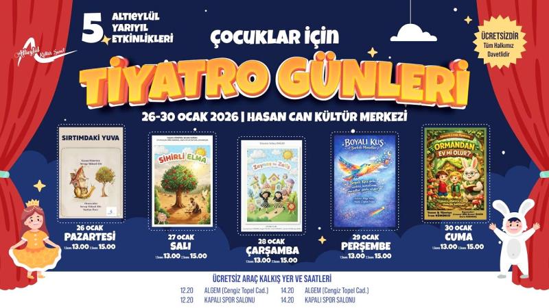 Altıeylül Belediyesi, yarıyıl tatiline özel olarak hazırladığı zengin içerikli kültür
