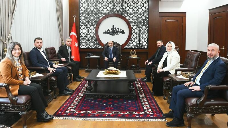 AK Parti Genel Merkez İnsan Hakları Başkanlığı heyeti, çeşitli temaslarda