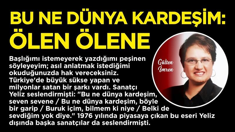 Başlığımı istemeyerek yazdığımı peşinen söyleyeyim; asıl anlatmak istediğimi okuduğunuzda hak