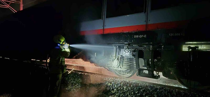 Balıkesir’in Susurluk ilçesinde, Ömerköy-Gökçedere Mahalleleri arasında seyir halinde olan TCDD’ye
