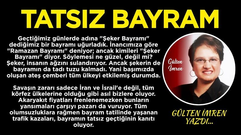 Geçtiğimiz günlerde adına “Şeker Bayramı” dediğimiz bir bayramı uğurladık. İnancımıza