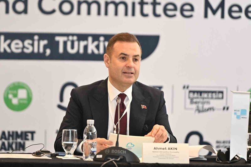 UCLG-MEWA Çevre Komitesi Başkanlık Divanı ve Komite Toplantısı’nda konuşan Balıkesir