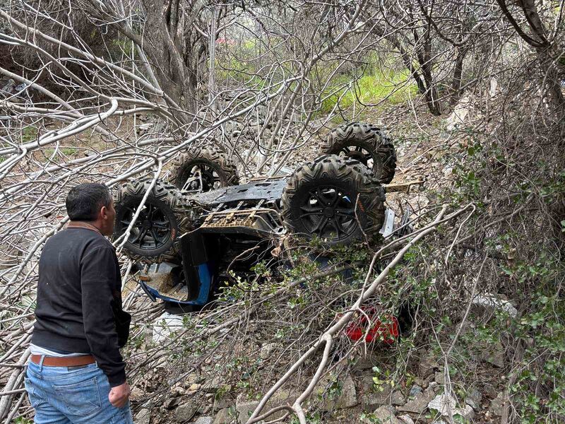 Balıkesir’in Edremit ilçesine bağlı Altınoluk Mahallesi’nde meydana gelen ATV kazasında