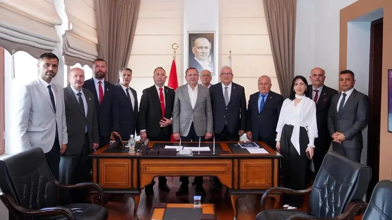 Zafer Partisi heyeti, Genel Başkan Yardımcısı Av. Özcan Pehlivanoğlu liderliğinde