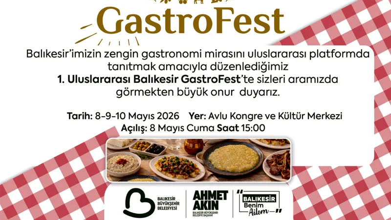 Balıkesir Büyükşehir Belediyesi, 8-9-10 Mayıs'ta Avlu Yaşam Merkezi'nde 1. Uluslararası