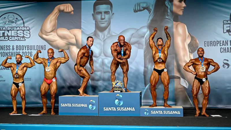 Fatih Sevinmiş, İspanya'daki Avrupa Fitness ve Vücut Geliştirme Şampiyonası'nda Men's