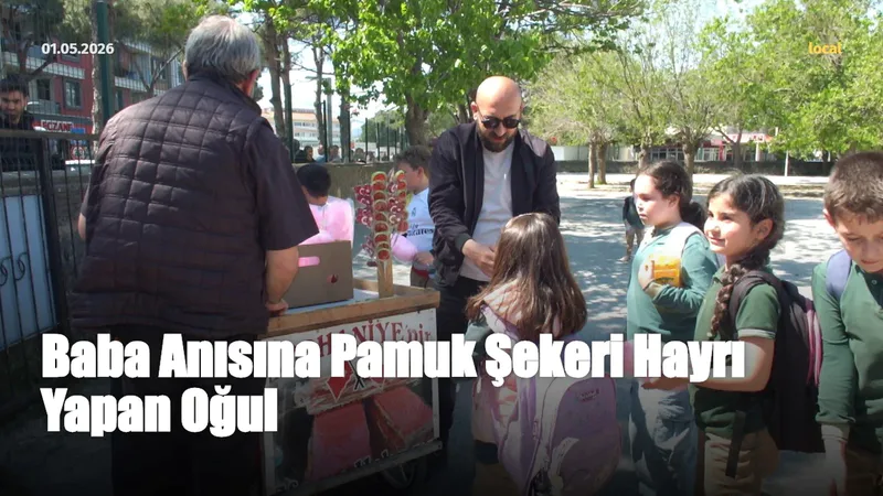Burhaniye'de Emrah Yolaçan, 40 gün önce kaybettiği babası Ali Rıza