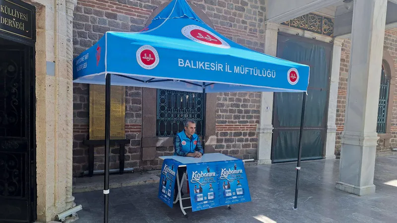 Balıkesir İl Müftülüğü, vekaletle kurban bağışı için Zağnos Paşa Camii
