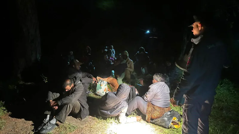 Balıkesir Edremit'te Sahil Güvenlik ve jandarma ekiplerinin ortak operasyonunda 29