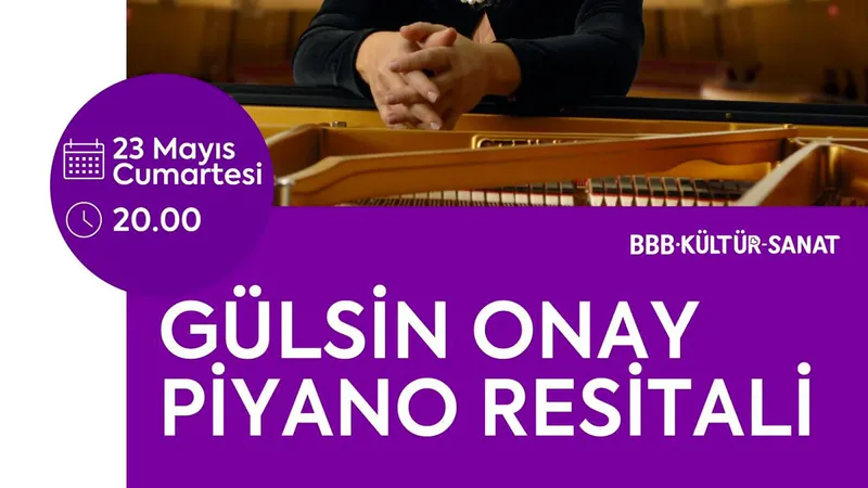 Dünyaca ünlü piyanist Gülsin Onay, 23 Mayıs'ta Balıkesir Avlu Kongre