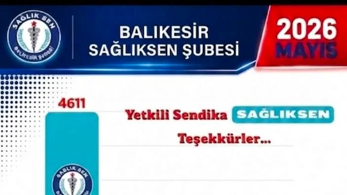 Sağlık-Sen Balıkesir Şubesi, 15 Mayıs kurumsal yetki tespiti sonucunda üye