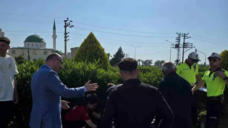 Osmaniye Valisi Mehmet Fatih Serdengeçti, bayramlaşma ziyaretinden dönerken tek taraflı
