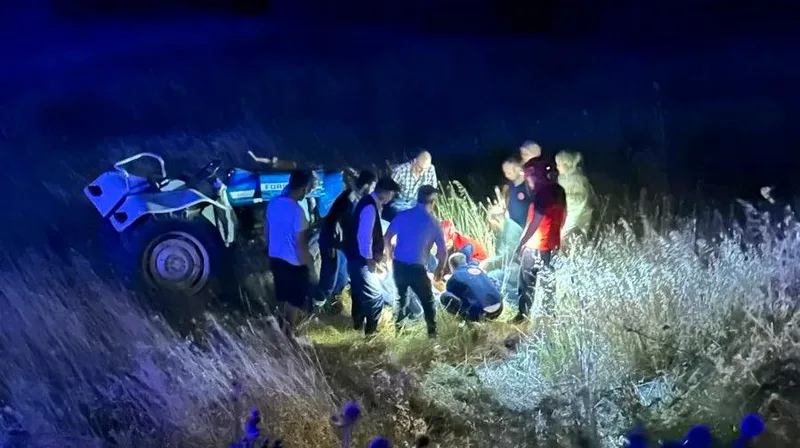 Balıkesir'in Altıeylül ilçesine bağlı Akarsu Mahallesi kırsalında gece saatlerinde meydana
