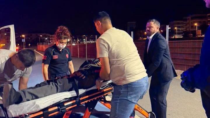 Karesi ilçesi Toygar Mahallesi'nde meydana gelen motosiklet kazasında yaralanan sürücüye