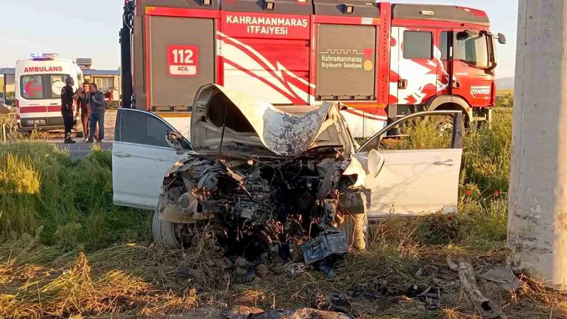 Kahramanmaraş'ın Elbistan ilçesinde meydana gelen trafik kazasında bir sürücü yaralandı.