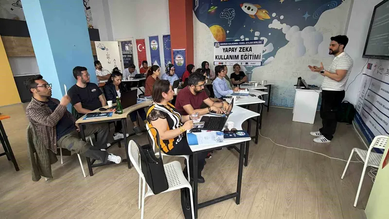 Balıkesir'in Havran ilçesinde, Avrupa Birliği destekli proje kapsamında öğretmenlere yönelik