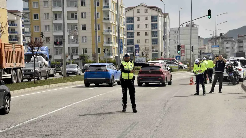 Ordu'da son iki haftada 34 bin 402 araç ve sürücüsü