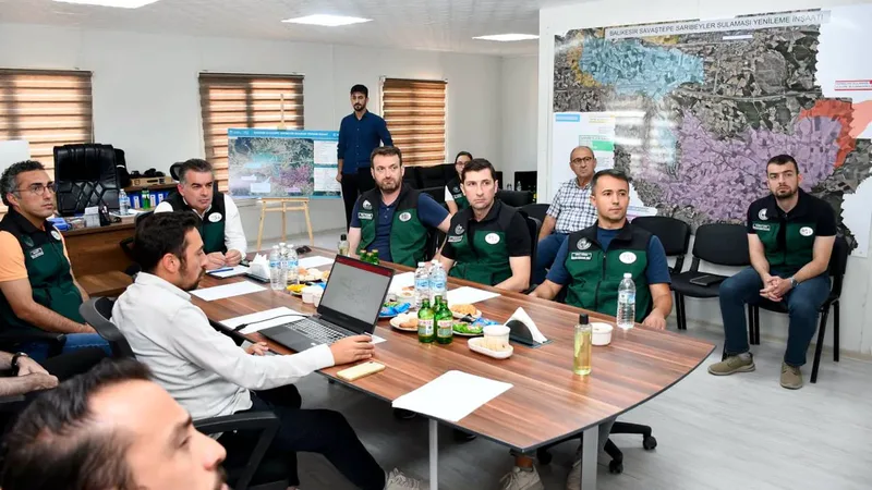 DSİ 25. Bölge Müdürlüğü, Savaştepe ilçesinde yürütülen Sarıbeyler Sulaması Yenileme