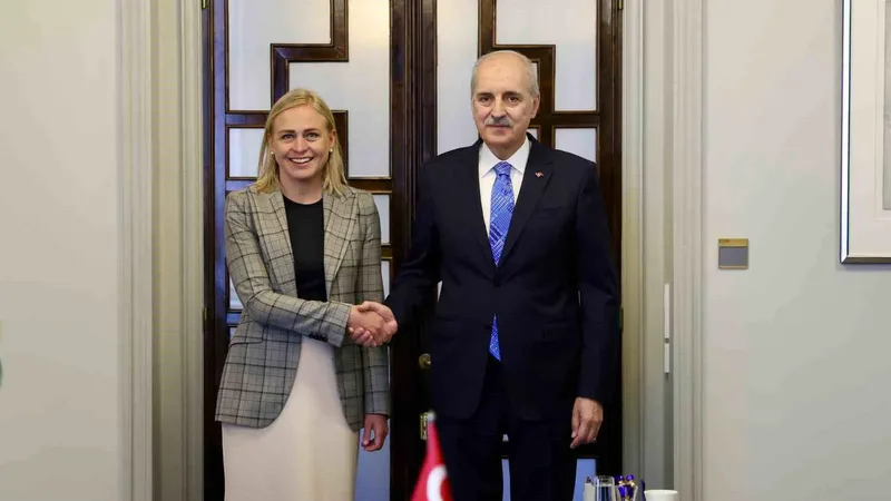 TBMM Başkanı Numan Kurtulmuş, Helsinki'de Finlandiya Dışişleri Bakanı Elina Valtonen
