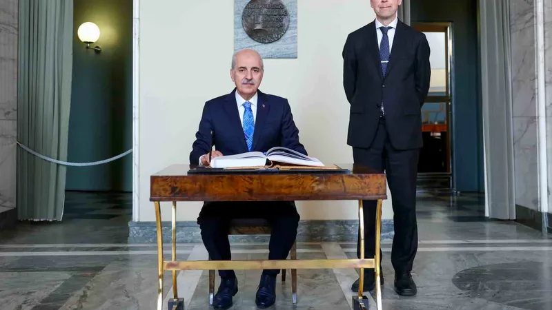 TBMM Başkanı Numan Kurtulmuş, resmi ziyaret kapsamında gittiği Helsinki'de Finlandiya