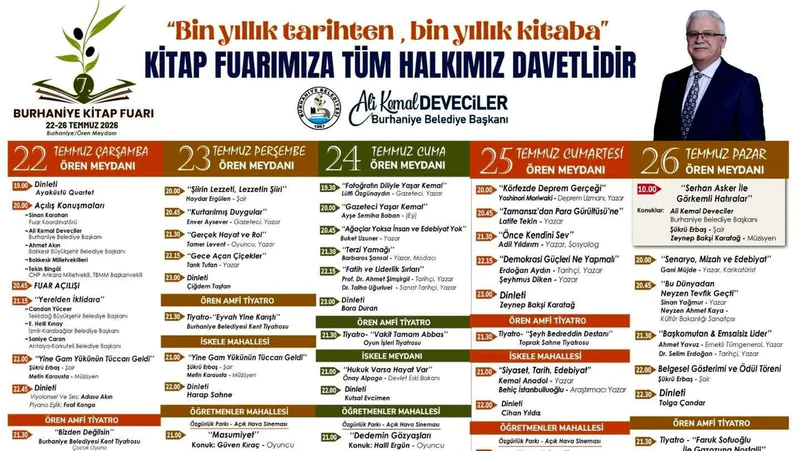 Burhaniye Belediyesi'nin bu yıl yedincisini düzenlediği Burhaniye Kitap Fuarı, 'Bin
