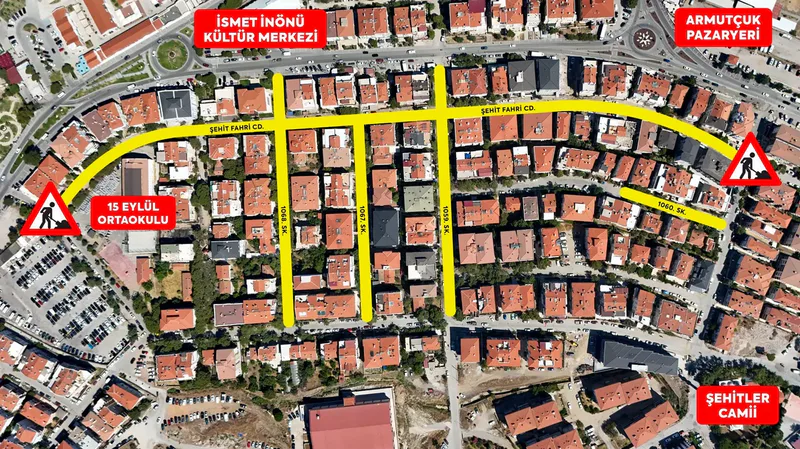 Ayvalık Belediyesi, 150 Evler Mahallesi'nde 200 milyon TL bütçeyle üstyapı