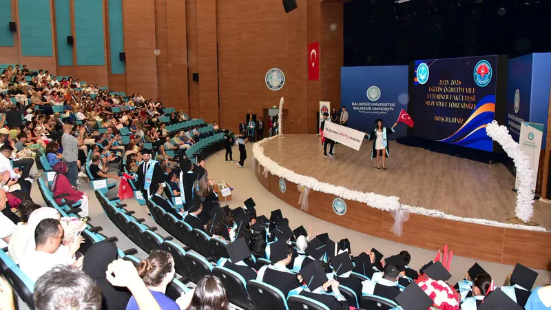 Balıkesir Üniversitesi Veteriner Fakültesi, 2025-2026 Akademik Yılı mezunlarını görkemli bir
