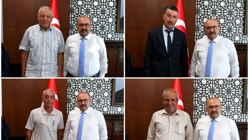 Balıkesir Valisi İsmail Ustaoğlu, makamında düzenlediği rutin vatandaş ve muhtar