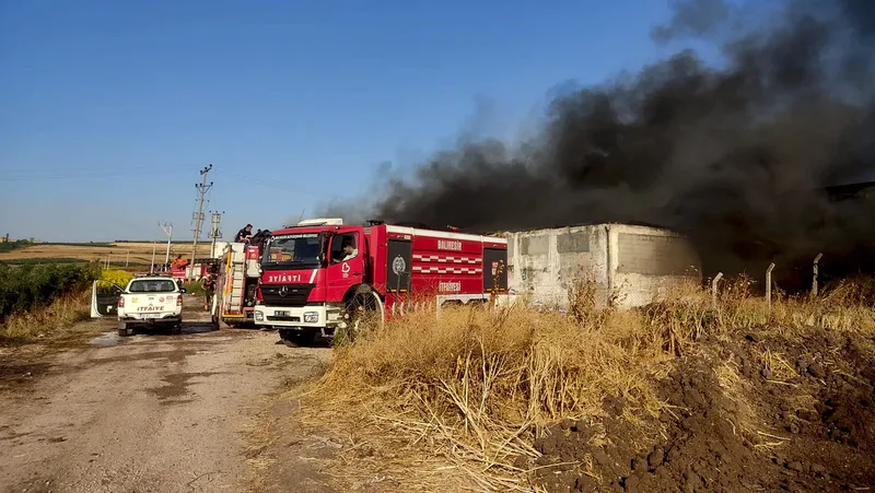 Bandırma ilçesine bağlı Hıdırköy Mahallesi'nde atıl durumdaki eski bir tavuk