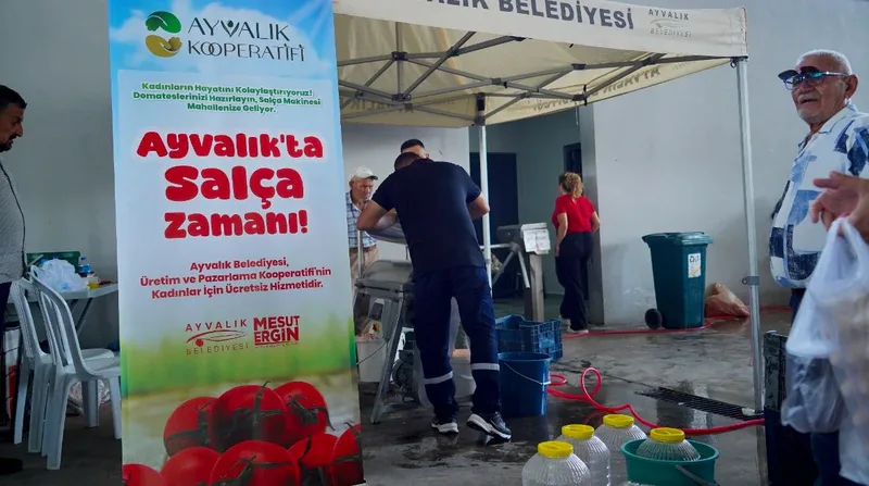 Ayvalık Belediyesi ile Ayvalık Üretim ve Pazarlama Kooperatifi iş birliğinde