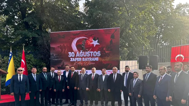 Balıkesir Üniversitesi Rektörü Prof. Dr. Yücel Oğurlu, Saraybosna Büyükelçiliği'nde düzenlenen