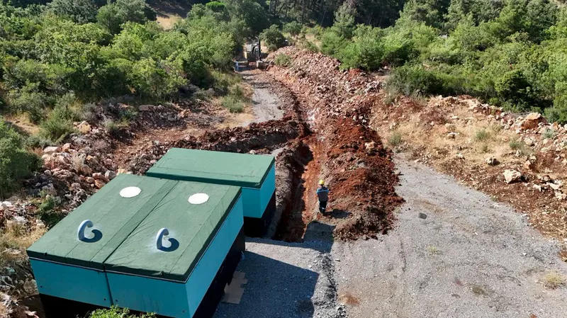 Balya Belediyesi, Akbaş Mahallesi'nde yeni su deposu inşasını tamamlayarak yeni
