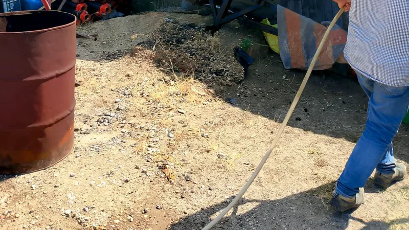 Bandırma'nın kırsal Aksakal Mahallesi'nde çıkan dam yangını, itfaiye ekiplerinin zamanında