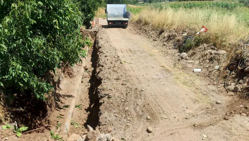 Bigadiç Belediyesi, Hisarköy Termal Tesisleri'nde su hattı bakım, onarım ve