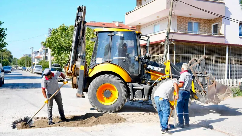 Burhaniye Belediyesi Fen İşleri Müdürlüğü, ilçe genelinde 11 mahallede yol