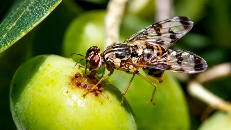 Erdek İlçe Tarım ve Orman Müdürlüğü, zeytin sineği popülasyonundaki hızlı