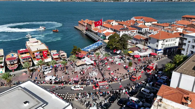 Balıkesir'in tarihi ilçesi Ayvalık'ın düşman işgalinden kurtuluşunun 104. yıl dönümü,
