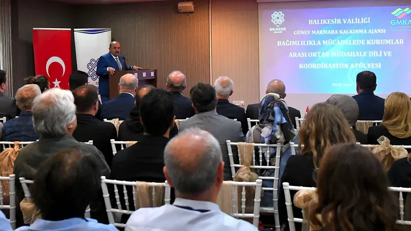 Balıkesir Valiliği öncülüğünde yürütülen "Bırakırsan Başarırsın Projesi" kapsamında düzenlenen bağımlılıkla