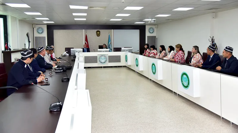 Balıkesir Üniversitesi, Özbekistan Almalık Devlet Teknik Üniversitesinden gelen 14 kişilik