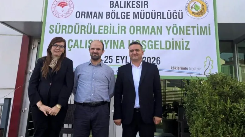 Balıkesir Üniversitesi akademisyenleri, Orman Bölge Müdürlüğü'nün düzenlediği Sürdürülebilir Orman Yönetimi