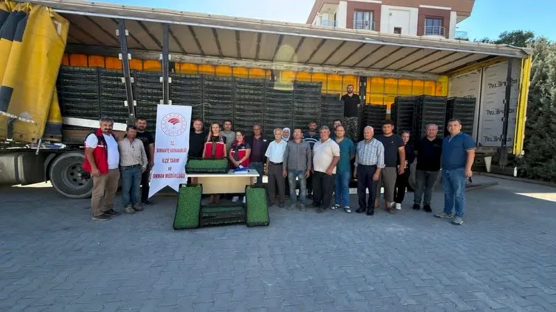 Balıkesir'in Burhaniye ilçesinde, Tarım ve Orman Bakanlığı'nın TAKE projesi kapsamında