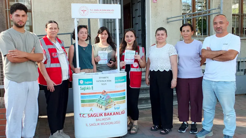 Burhaniye İlçe Sağlık Müdürlüğü, Halk Sağlığı Haftası kapsamında vatandaşlara diyabet