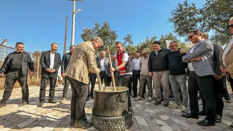 Balıkesir Büyükşehir Belediye Başkanı Ahmet Akın, Havran'daki zeytin hasat şenliğinde