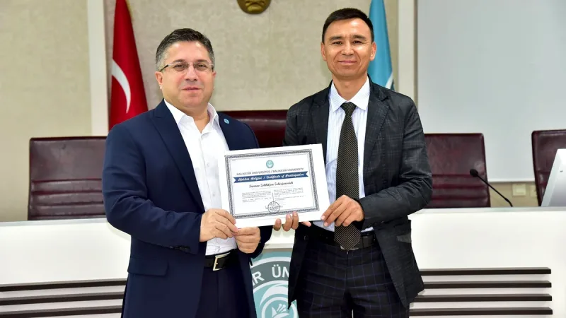 Özbekistan IMPULS BSR kurumundan gelen 9 akademisyen, Balıkesir Üniversitesi'ndeki iki