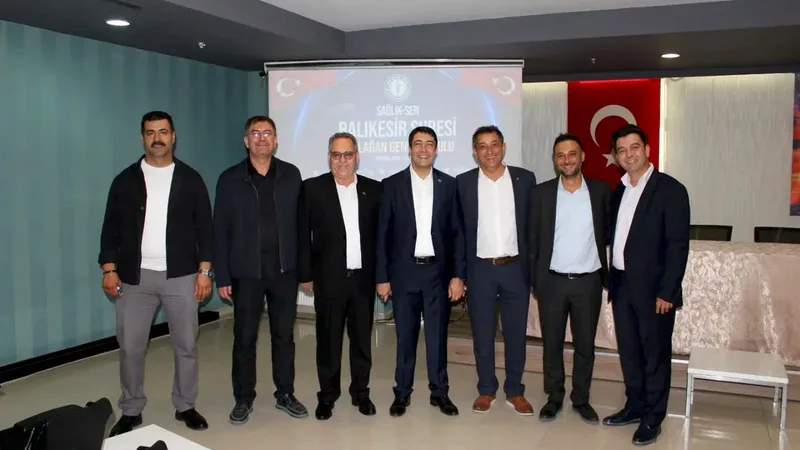 Sağlık-Sen Balıkesir Şube Başkanı Nihat Erzi, 7. olağan genel kurul