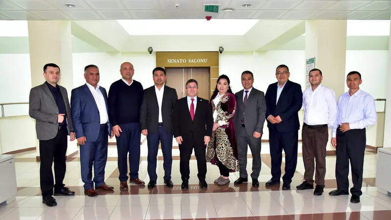 Özbekistan IMPULS BSR kurumundan 9 akademisyen, uluslararası akademik iş birliği
